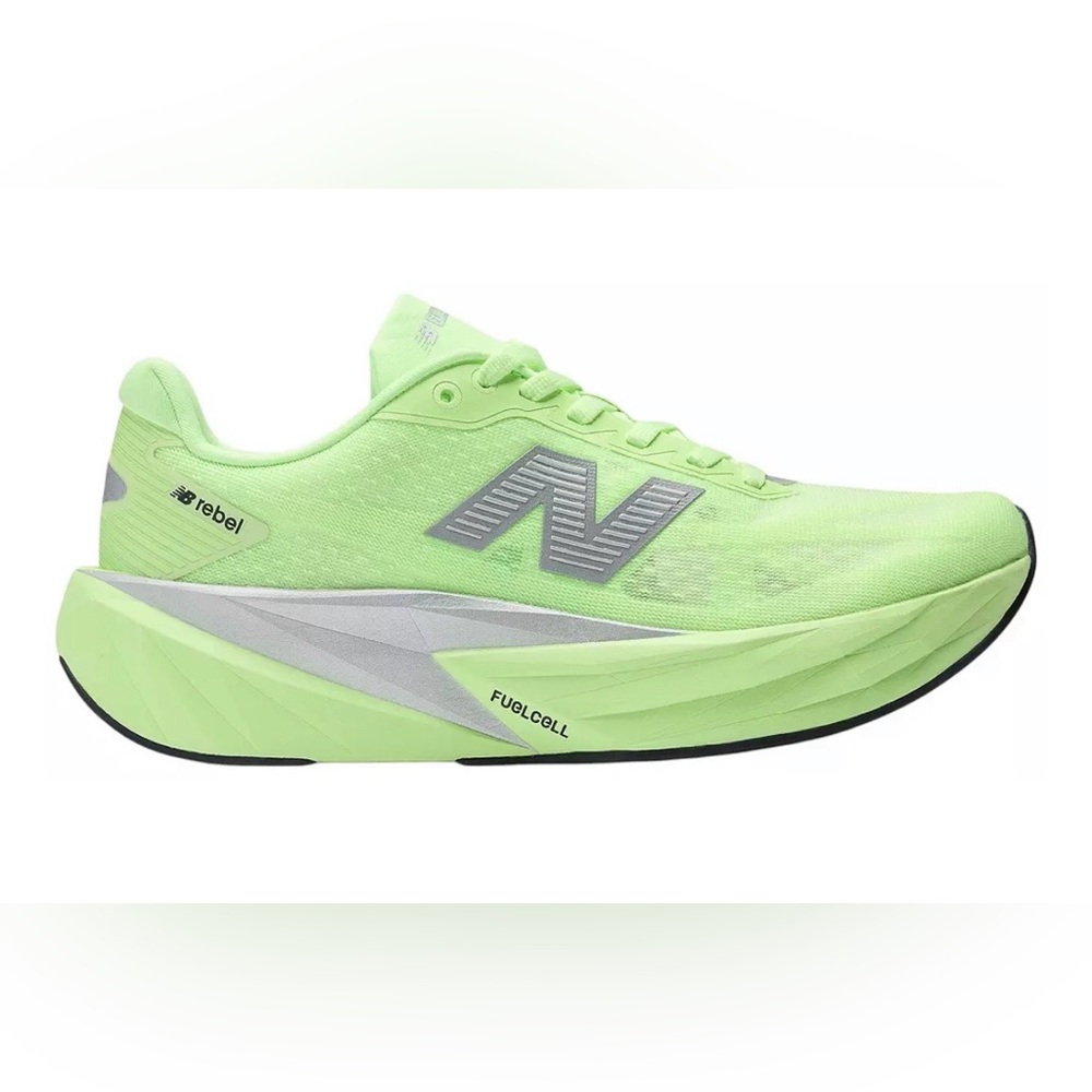 New Balance Fuel Cell Rebel V5 Women's Shoes in Lime Green and Gray